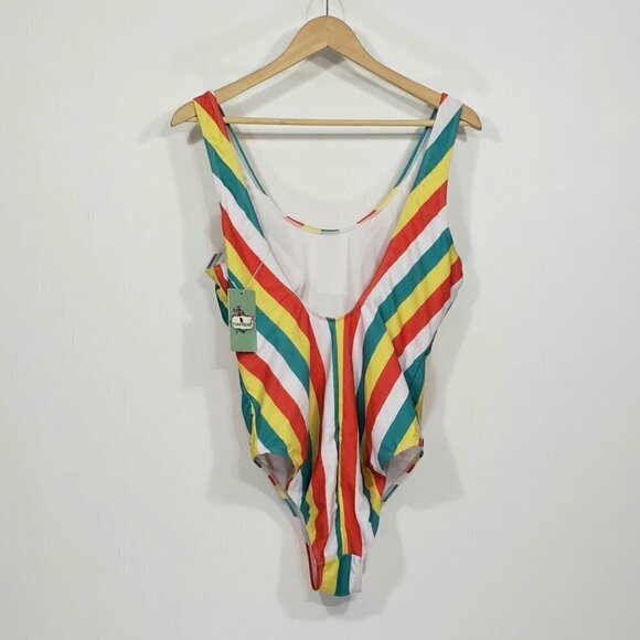 NWT  Funnygirl  Striped One Piece Swimsuit SUNKISSED Sz XL - Picture 5 of 5